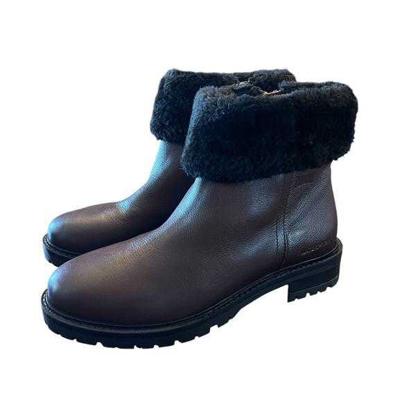 Cougar Kendal Dark Brown Leather Cold Weather Waterproof Winter Boots NEW Size 6 - Picture 1 of 7